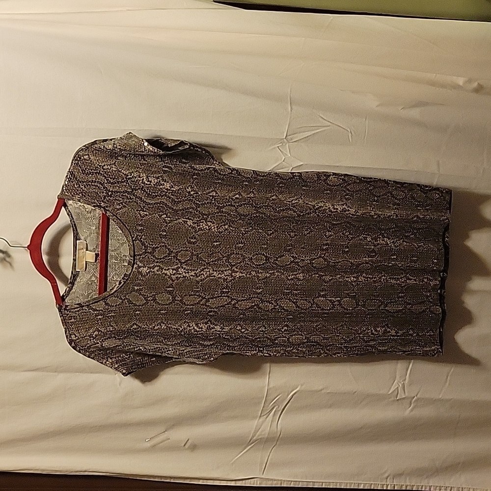 Michael Kors Snake Print Sequins Dress